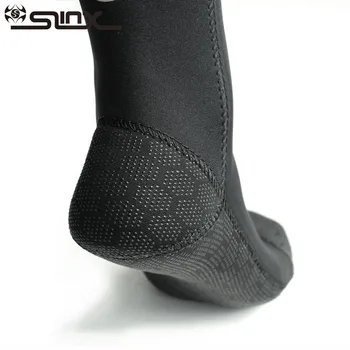 SLINX 1 пара 3 мм неопреновых теплых носков для подводного плавания, нескользящие и устойчивые к царапинам носки для дайвинга, ботинки, носки для подводного плавания