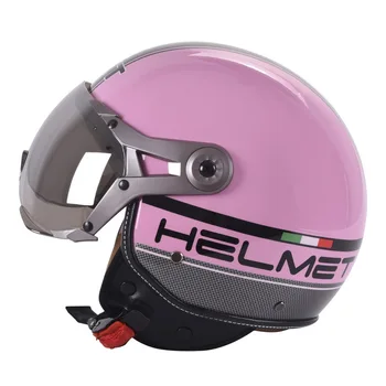 Персонализация Мотоциклетный Шлем с Открытым Лицом 3/4 Реактивный Шлем Для Скутера Уличная Езда Casco Мотобайк Защитный Шлем Для Верховой Езды DOT ECE2206