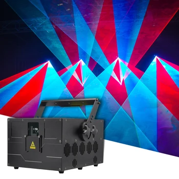 Новый профессиональный 40K 20W RGB анимационный лазерный луч DMX Christmas DJ Disco Club Bar Party Ball Эффект светового шоу Проекторные огни