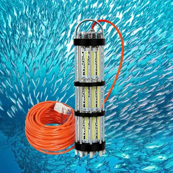 30 м Кабель AC220-240V 3000 Вт Глубоководный светодиодный сетчатый светильник Подводная Ночная Рыболовная сеть Поплавок Светильник