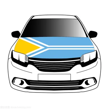 Флаги Республики Тыва 3,3x5ft/5x7ft из 100% полиэстера, баннер на капоте автомобиля