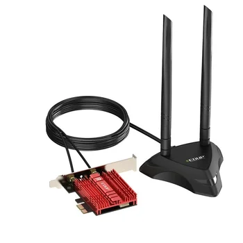 Wi-Fi 6E Intel AX210 Двухдиапазонный PCIe Беспроводной WiFi сетевой адаптер 2,4 G/5G/6GHz 2400M WiFi карта для Bluetooth5.2 PCI Express Wlan